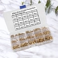 thumbnail image 1 of HEALEEP 450Pcs Brass Knurled Nut Set for Fixing Plastic Shells Golden Fastener Classification Kit, 1 of 4