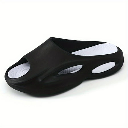 

Trendy EVA Slides Casual Lightweight Non Slip Slippers Open Toe Shoes For Indoor Outdoor Beach Shower Spring And Summer