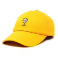 thumbnail image 5 of Dalix Spritz Cocktail Embroidered Cap Cotton Baseball Cute Cool Dad Hat Womens in Gold, 5 of 5