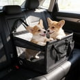 thumbnail image 4 of EGNMCR Car Dog Booster Seat With Safety Tether Pet Car Seat For Dogs Cats Seat With Washable Cover Non Slide Car Seat For Dog Dog Car Seat For Sedan SUV Polyester pets seat, 4 of 6
