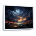 thumbnail image 2 of Designart "Storm Tempest Euphony I" Landscapes Floater Framed Canvas Art Print, 2 of 7