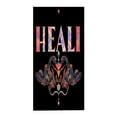thumbnail image 2 of Vibrant Floral Pattern Beach Towel - Stylish HEALI Design Perfect for Pool Bath and Travel - Ideal for Women, 2 of 6