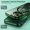 thumbnail image 4 of JETech Electroplated Case for iPhone 13 Pro Max 6.7-Inch, Camera Lens Full Protection, Compatible with MagSafe Wireless Charging, Shockproof Soft TPU Phone Cover (Deep Green), 4 of 7