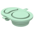 thumbnail image 2 of Collapsible Silicone Food Container, Double Compartment Reusable Snack Container, Airtight Leak-Proof Bento Box, Portable Travel Food Storage Container, Ideal for Picnics, Travel & On-the-Go Meals, 2 of 4