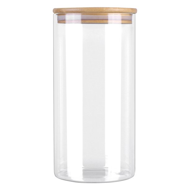 Jar Almacenamiento Vidrio A Prueba Humedad para (madera 1350 Ml)