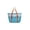 Blue, variant on Colorful Mesh Beach Pouch Bag, Lightweight Portable Tote, Breathable Storage Carrier, Durable Casual Bag for Home Travel Office Picnic Work Daily Use