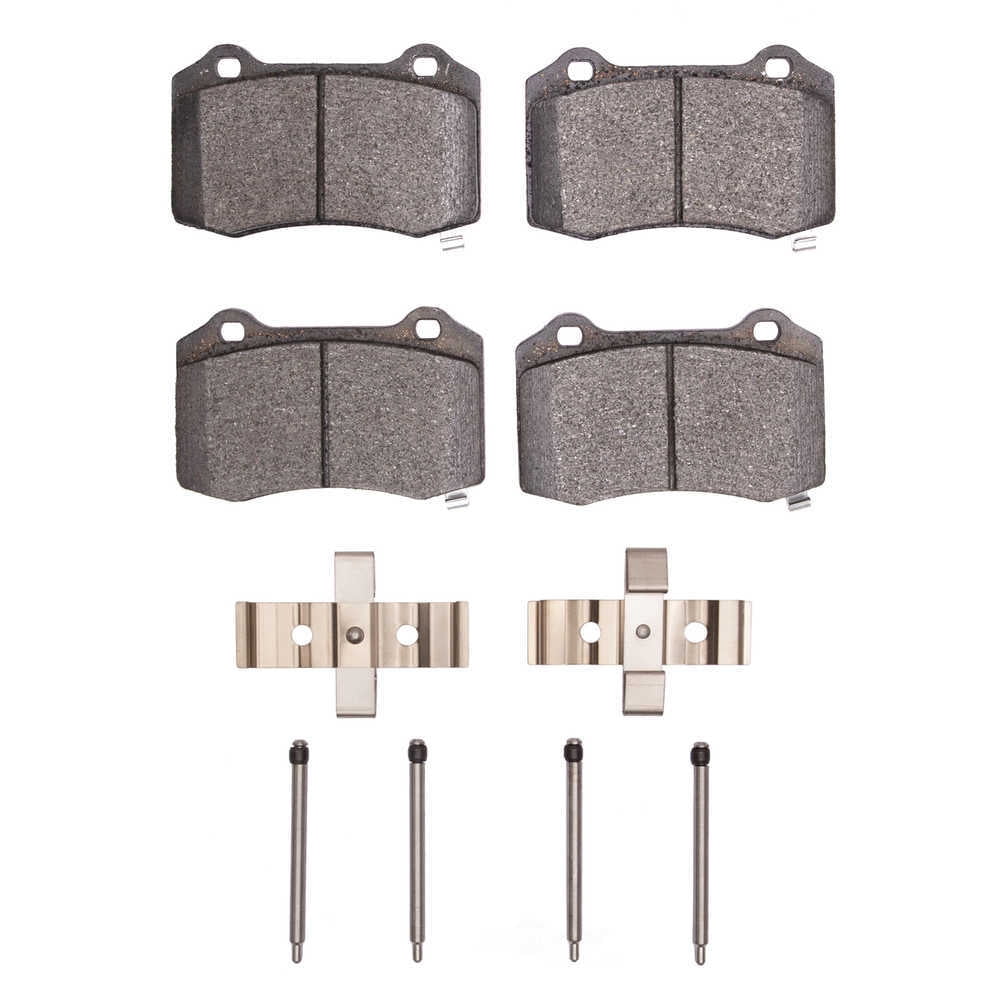 Dynamic Friction Company 1552-1053-01 DFC 5000 Advanced Brake Pads - Ceramic and Hardware Kit - OE