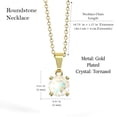 thumbnail image 3 of Collar para Mujer con Cristal Swarovski Solitario– Bañado en Oro 14k- Collar Elegante y Brillante-Collares de Mujer de Moda- Joyería para Mujer de Moda- Regalo especial Ortiz Espinosa Temporada, 3 of 6