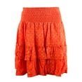 thumbnail image 4 of Women's Printed Tiered Skirt OrgM 12, 4 of 5