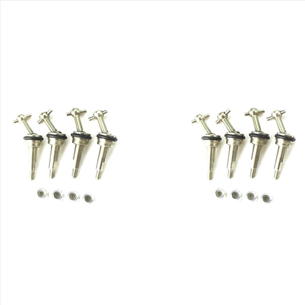 8 Piezas de Metal CVD Eje de Junta Universal Con Tuerca M2 para K969 K989 K979 P929 1/28 Piezas de Actualización de Coche RC
