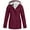 Wine Red, variant on TITAKING Outdoor Women's Lightweight Hooded Softshell Jacket Light Gray 5XL