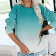 thumbnail image 3 of WEAIXIMIUNG Sweat à Capuche Zippé pour Femmes Veste Dégradée Décontractée Col Rond Manches Longues Pull Mignon Version Ample, 3 of 6