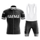 thumbnail image 3 of FAEMA-Conjunto de maillot de ciclismo retro para hombre, pantalones de manga corta, maillot clásico de triatlón y ciclismo de montaña, color negro, 3 of 4