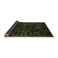thumbnail image 2 of Ahgly Company Indoor Round Abstract Brown Modern Area Rugs, 5' Round, 2 of 4