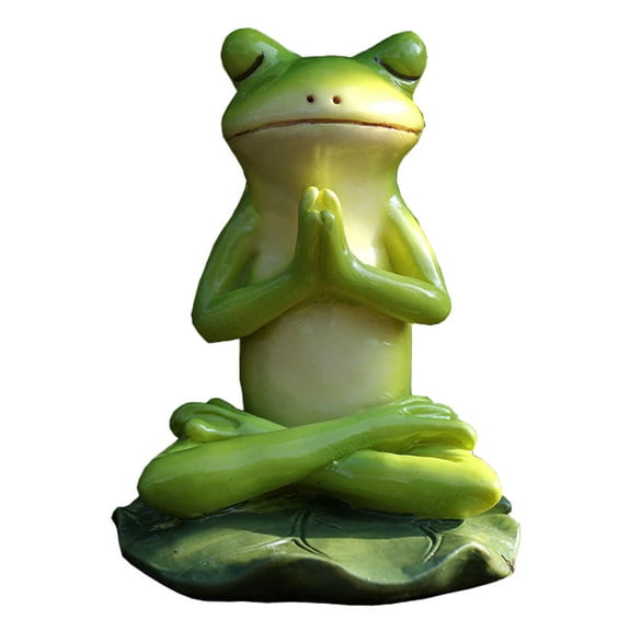 LABSERRON Yoga Frog Ornament Frog Lawn Ornaments Outdoor Garden Decor Planter For Garden Decor