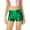 Green, variant on Womens Metallic Booty Shorts High Waisted Shiny Rave Bottoms Pole Dance Costume Shorts Green L