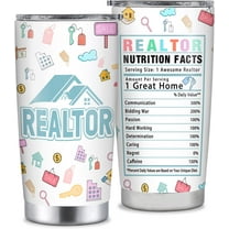 Realtor Gifts, Real Estate Agent Gifts for Women, 20oz Realtor Tumbler Supplies, Thank You, Christmas, Closing Presents for Best Realtor, Salesperson, Broker
