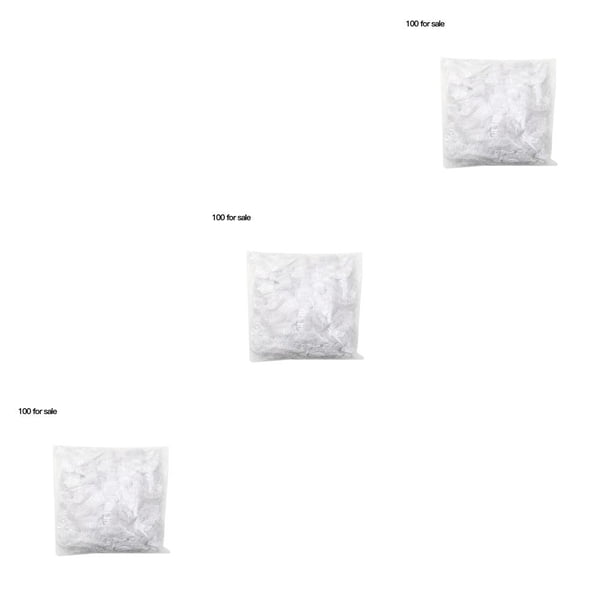 Naiovety 100 Uds. Cuencos de comida únicos envuelven la cubierta de mantenimiento fresco de verduras película de sellado elástica Universal s 3piezas Naiovety CBP134188