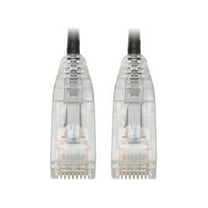 Tripp Lite Cat6 Gigabit Patch Cable Snagless RJ45 Molded Slim Black 15ft
