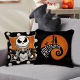 thumbnail image 5 of Halloween Jack Decorative Throw Pillow Covers 16 x 16 Set of 4, Sally Ghost Boo Black Cushion Case Decor, Polka Dots Funny Holiday Home Decoration for Sofa Couch, 5 of 7