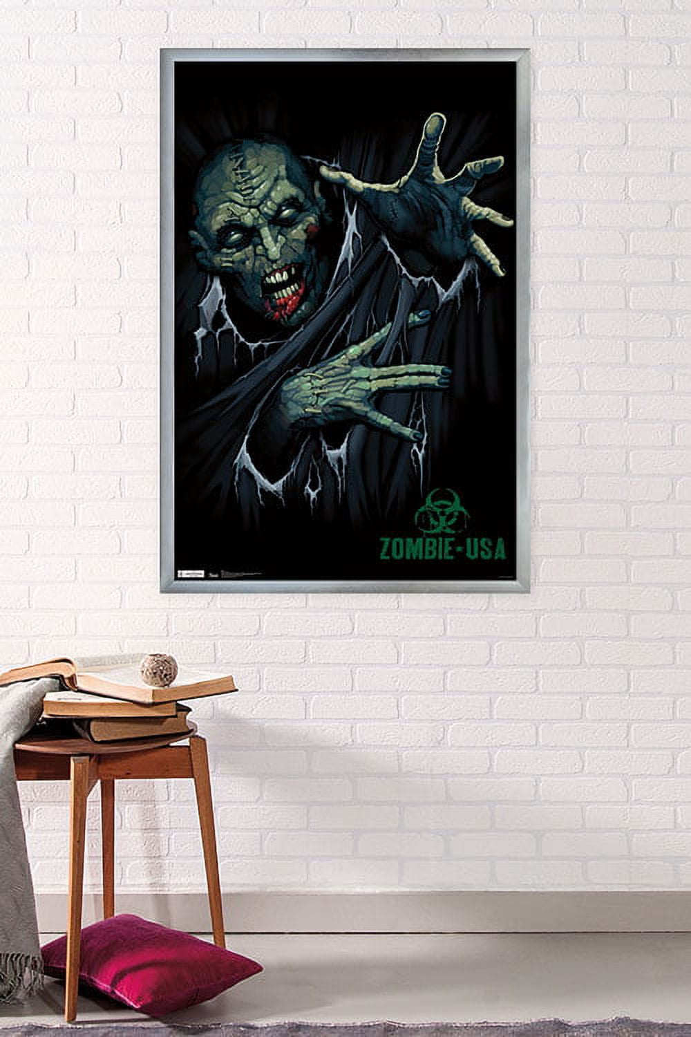 Zombie - Reach Wall Poster, 22.375" x 34", Framed
