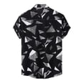 thumbnail image 2 of Camisas Para Hombre XXL Camisa sin mangas Camisetas Men Short Casual Collar Single camisas impresas Gemetric Shirts Men's Men (Black, XL), 2 of 5