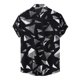 thumbnail image 2 of Camisas Para Hombre XXL Camisa sin mangas Camisetas Men Short Casual Collar Single camisas impresas Gemetric Shirts Men's Men (Black, M), 2 of 5