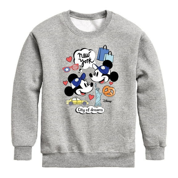 Disney - Mickey & Friends - New York City of Dreams - Toddler And Youth Long Sleeve Graphic T-Shirt