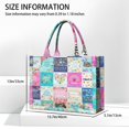 thumbnail image 3 of Large Capacity Tote Bag,Pioneer Flower Floral Print Pattern Handbag Fashion Luxury Tote Bag,15.7"x13"x 5.1" Inches,Laptop Compatible, 3 of 6