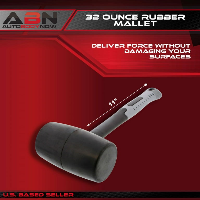 ABN Rubber Mallet 32 Ounce with Fiberglass Handle 