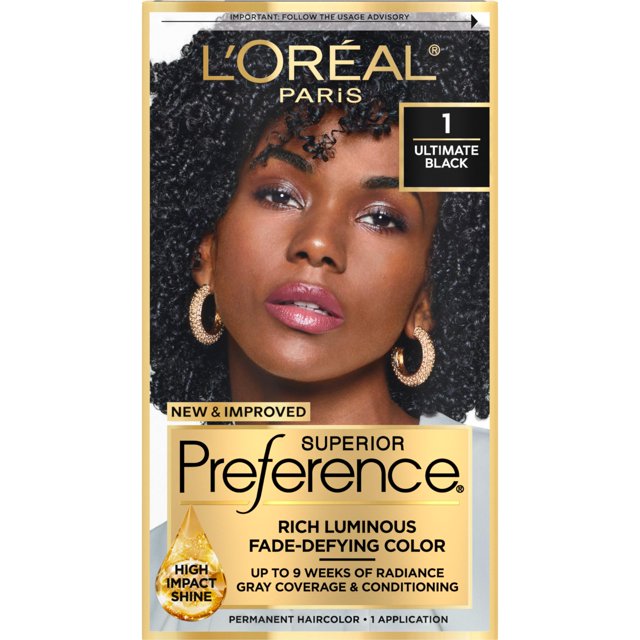 Tinte para el cabello L'Oreal Paris Superior Preference Ultimate Black