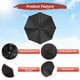 thumbnail image 3 of Sombrero Paraguas con Banda de 26" [2 Pcs] - Sombrero de Sol Plegable y Manos Libres para Pesca, Jardinería, Senderismo y Camping [Rosa], 3 of 7