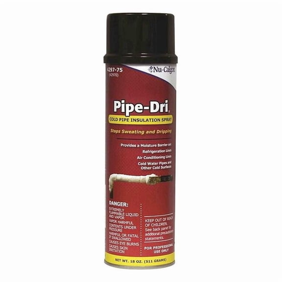 Nu-Calgon Pipe Insulator,Aerosol, 14 oz, Spray Can 4297-76