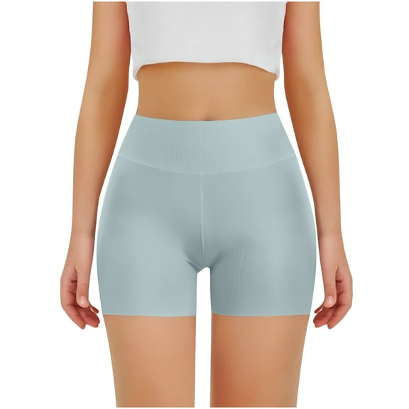 Girls Athletic Shorts Comfy Stretch High Waisted Yoga Dance Biker Shorts for Kids 4-13 Years