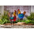 thumbnail image 7 of 20 inch LED Solar Red Metal Rooster with Rustic Finish.  Rechargeable AA Battery (1)., 7 of 7