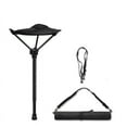 thumbnail image 1 of Portable 4 Position Height Adjustable Stool Seat, Folding Fishing Chair, Black, 1 of 5