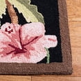 thumbnail image 4 of Safavieh Chelsea Collection HK296A Hand-Hooked French Country Wool Area Rug, 6' x 9', Black, 4 of 5