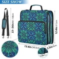 thumbnail image 3 of Water-Resistant 3-Ring Binder Organizer with Multiple Pockets Zipper Binder Bag for Office Elegant Blue Traditional Patterns, 3 of 8