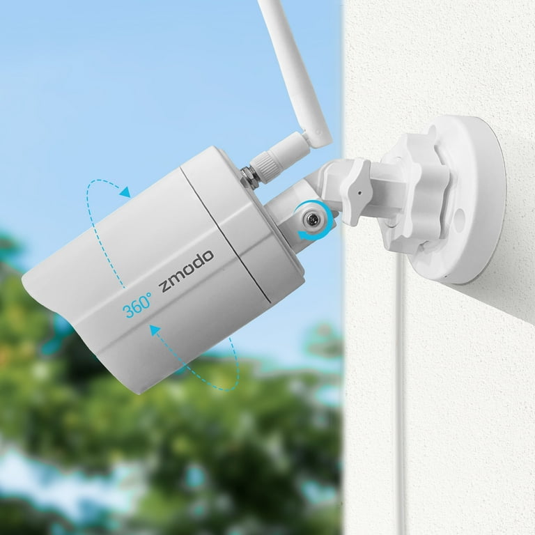Zmodo WiFi Indoor Outdoor Camera Bundle Pack, 1080p HD, Motion