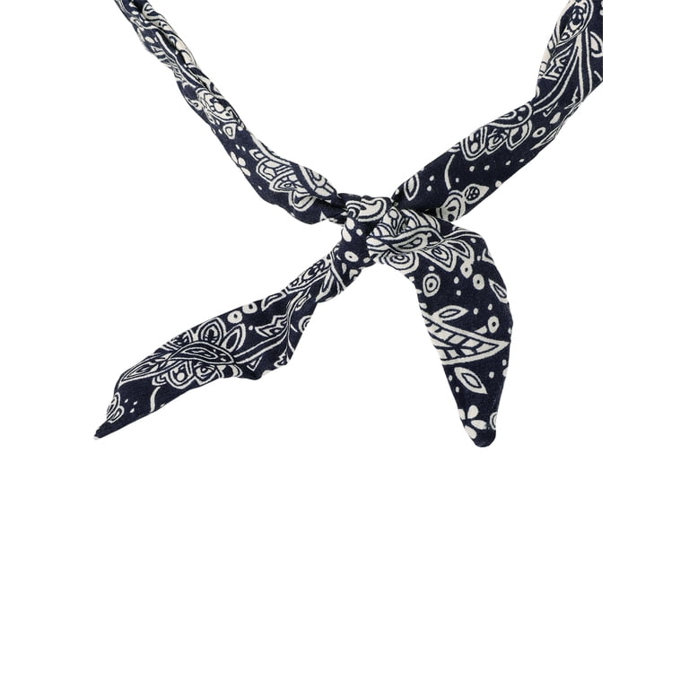 Jessica Simpson Women's Faux Turquoise Bandana Charm Necklace