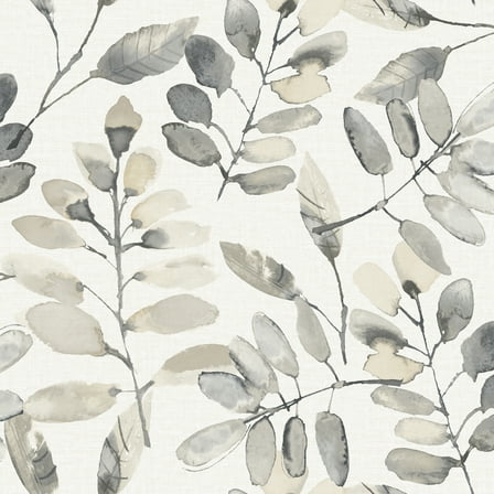 Chesapeake Pinnate Charcoal Leaves Wallpaper
