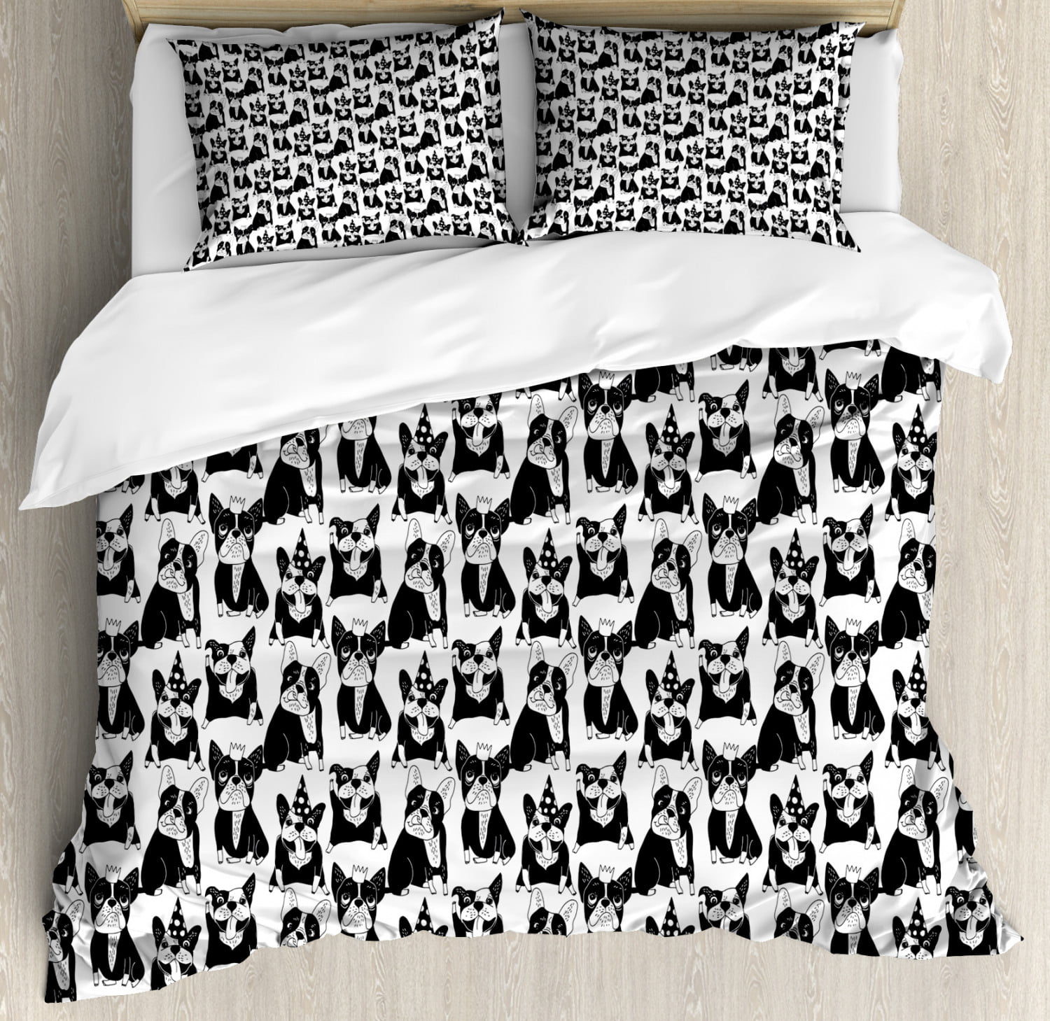 Pets Rock Single Bedding Set Dogs & cats looking cool !  