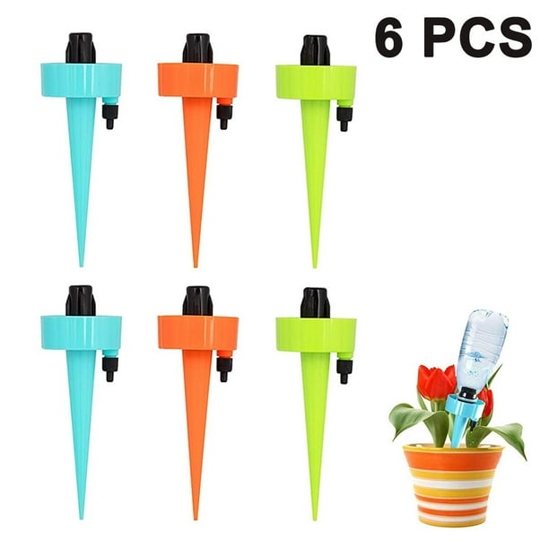 Self Watering Spikes, Plant Self Watering Devices, Drip Irrigation Plant Waterer with Slow