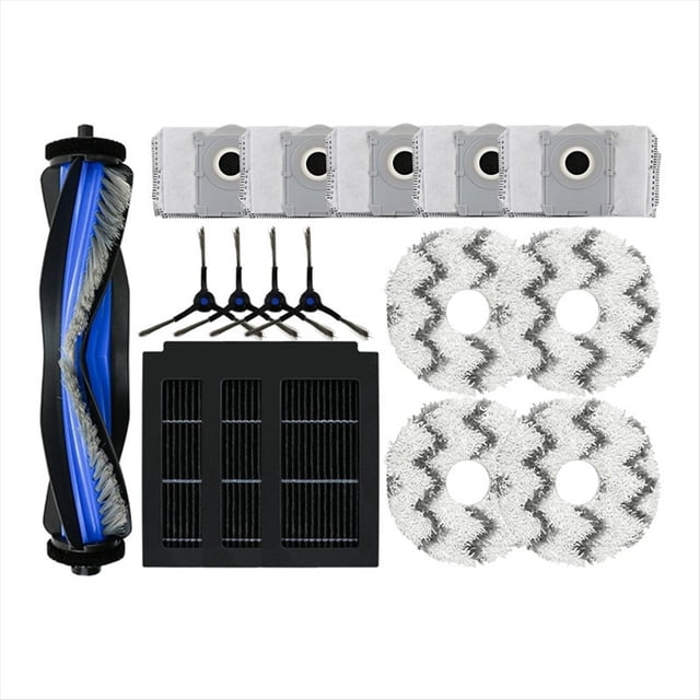 Kit de Accesorios de Repuesto para Debot T50 PRO. Incluye Cepillo Principal, Filtro HEPA, Paño y Bolsa para Polvo.