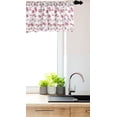 thumbnail image 3 of Ambesonne Leaves Window Valance, Sakura Ivy Branches, 54" X 18", Pink and Pale Rust, 3 of 3