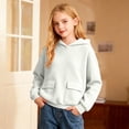thumbnail image 2 of SUXIAN Hoodie Girls Graphic Print Long Sleeve Pullover Casual Jacket with Pocket Kids Girls Hoodie 7-8 Years, 2 of 6