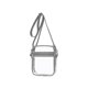 thumbnail image 1 of Bolsa transparente aprobada para estadios LzGUNGY cartera transparente con correa de hombro ajustable gris, 1 of 5
