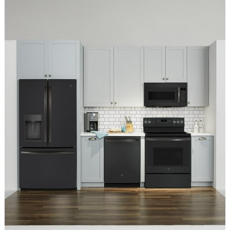 GE - 1.9 Cu. Ft. Over-the-Range Microwave with Sensor Cooking - Black Slate