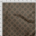 thumbnail image 4 of oneOone Cotton Cambric Brown Fabric Asian Block Quilting Supplies Print Sewing Fabric By The Yard 56 Inch Wide, 4 of 4