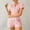 Pink, variant on SYMOID Solid Women's Pajama Sets Pink Shorts Womens Pajama Lightweight Size M